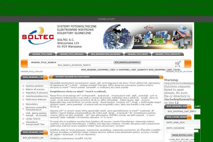 Soltec.sklep.pl: szeroki wybór baterii słonecznych